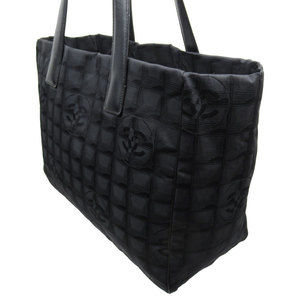 Chanel Line New Shoulder Black Travel Nylon Bag